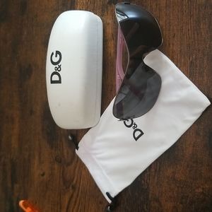Dolce & Gabbana Pink Shield Sunglasses